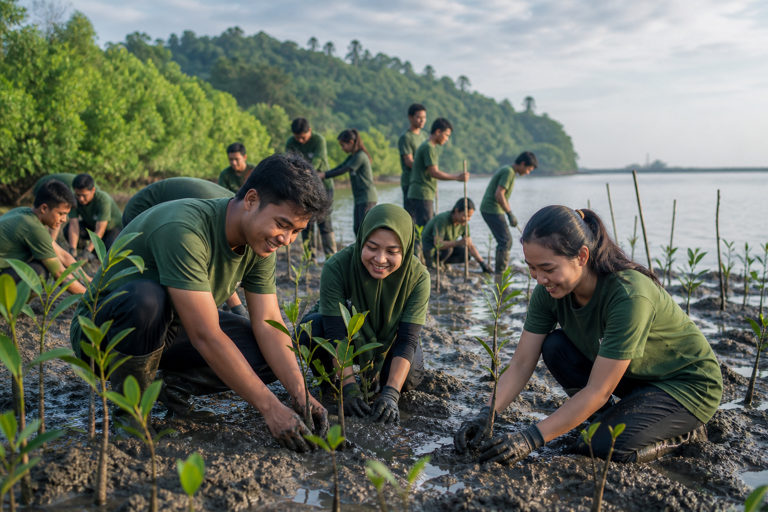 Poster Aksi Tanam Mangrove Pesisir Utara